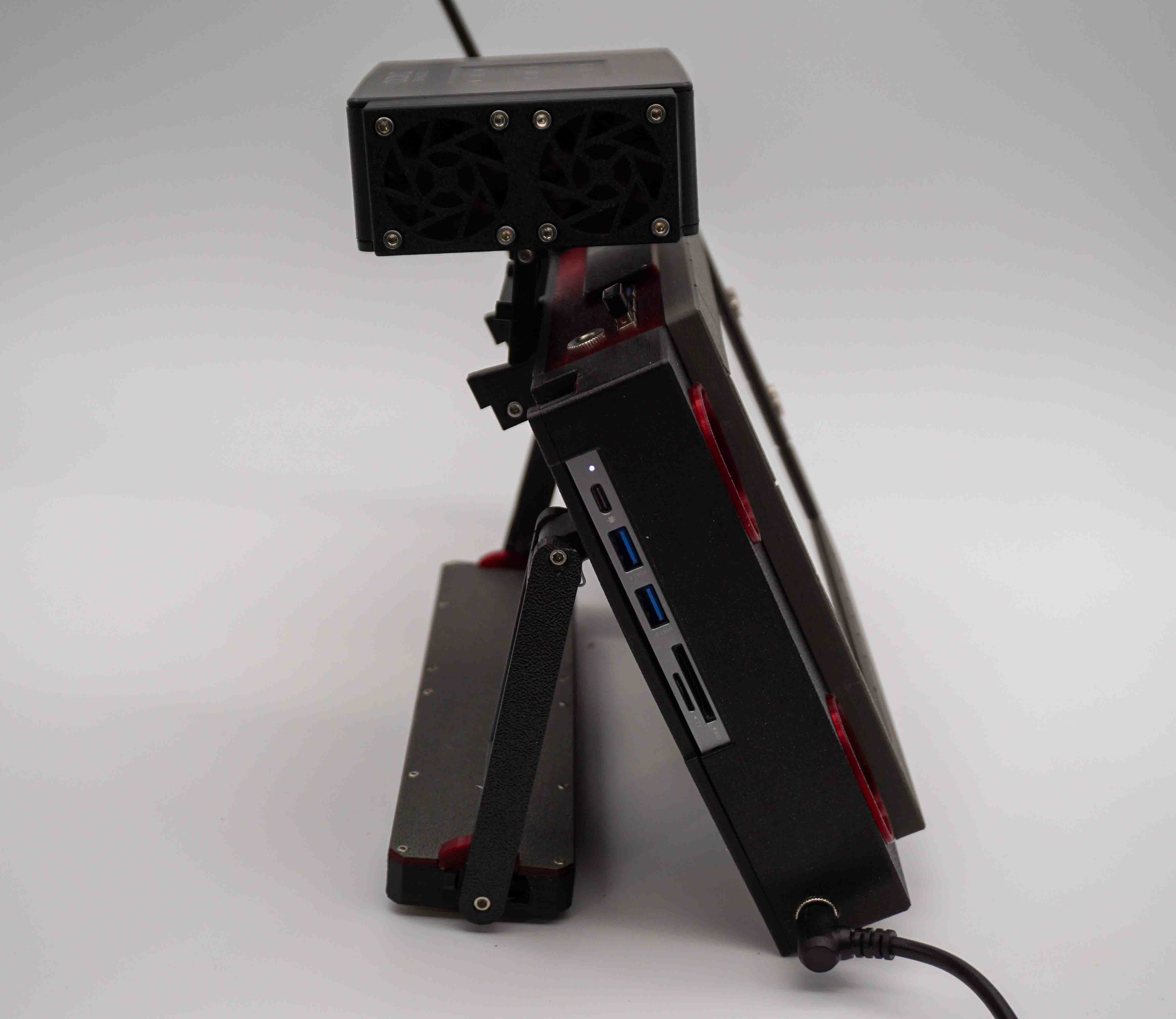 Cyberdeck Red V2 left side